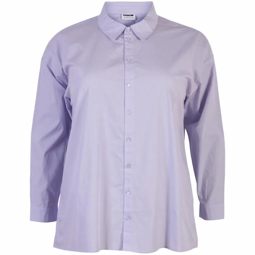 Noisy May Curve Dame Skjorte Plus Size - Purple Heather