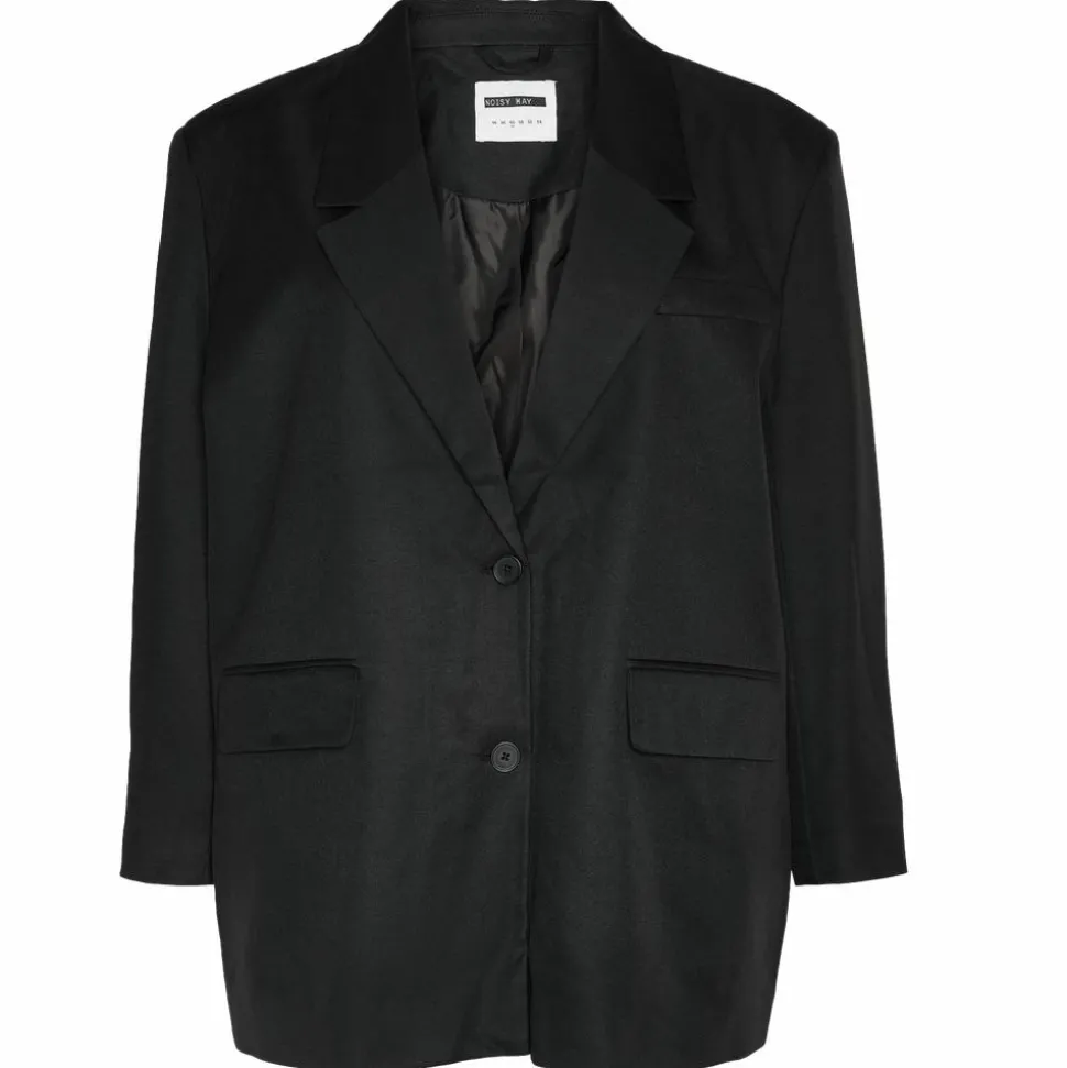Noisy May Curve Milla Dame Blazer Plus Size - Black