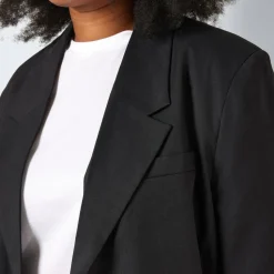 Noisy May Curve Milla Dame Blazer Plus Size - Black
