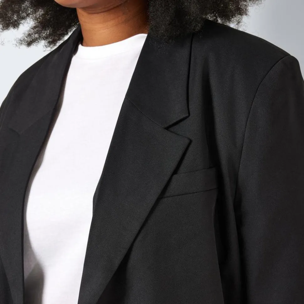 Noisy May Curve Milla Dame Blazer Plus Size - Black