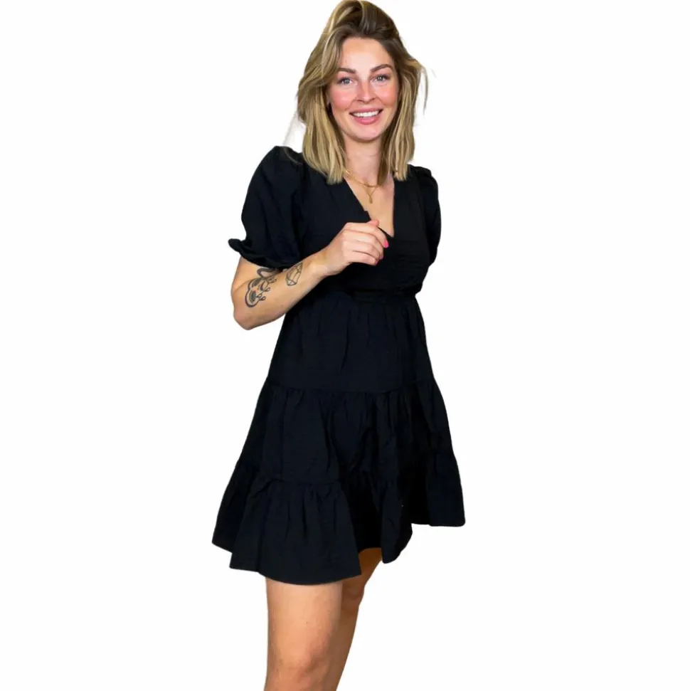 Noisy May Dame Kjole - Black