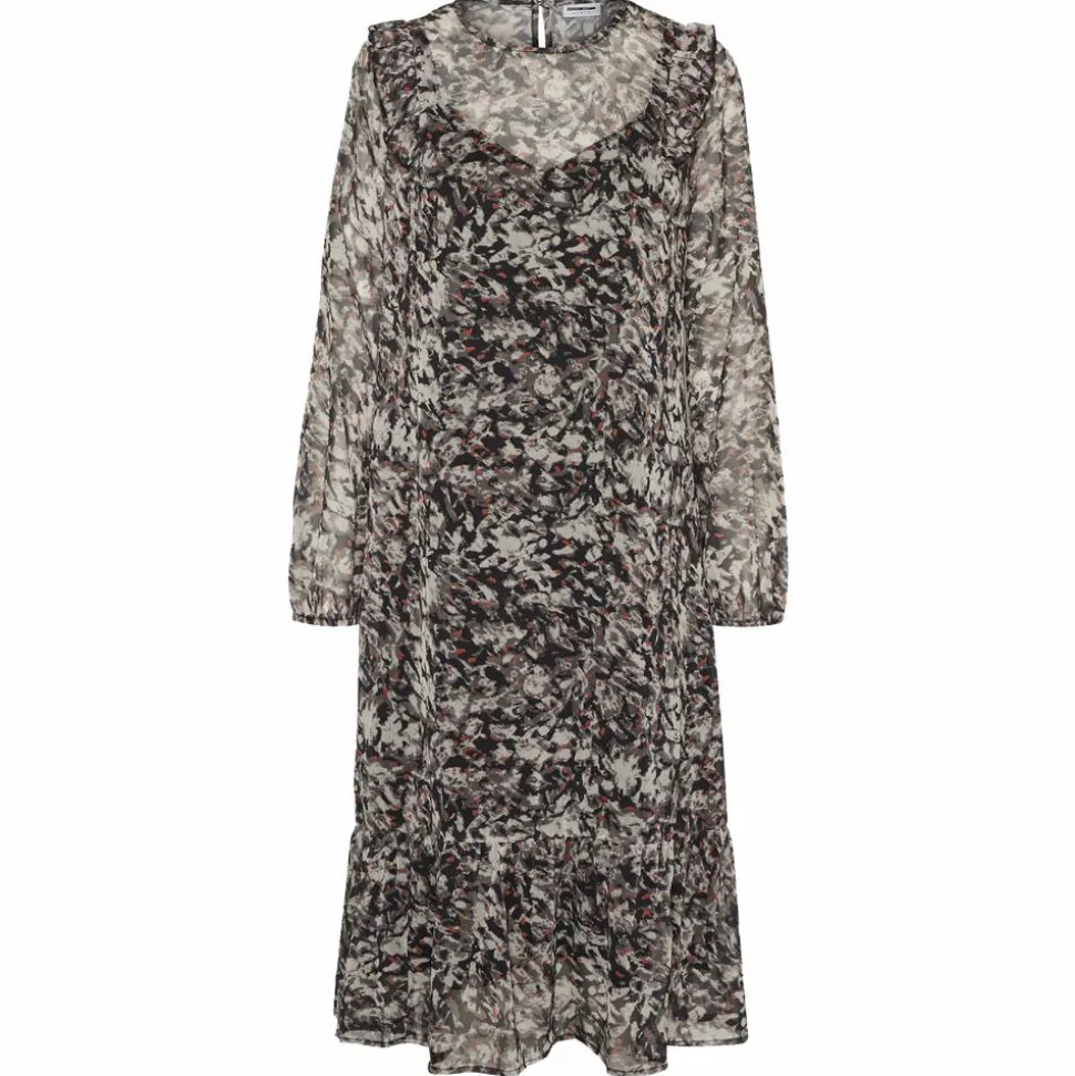 Noisy May Dame Kjole - Black/Abstract