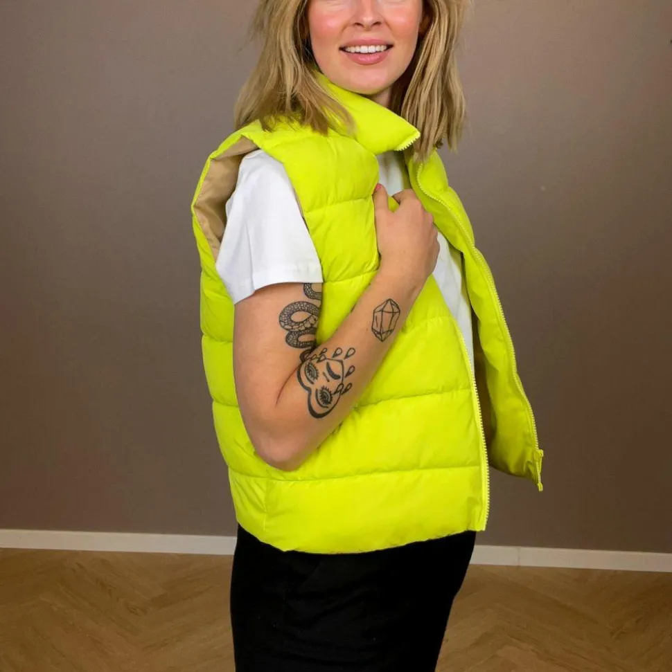 Noisy May Dame Vest - Wild Lime