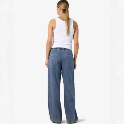 Noisy May Enza Dame Bukser - Medium Blue Denim