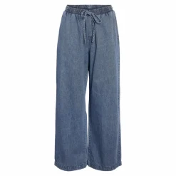 Noisy May Enza Dame Bukser - Medium Blue Denim