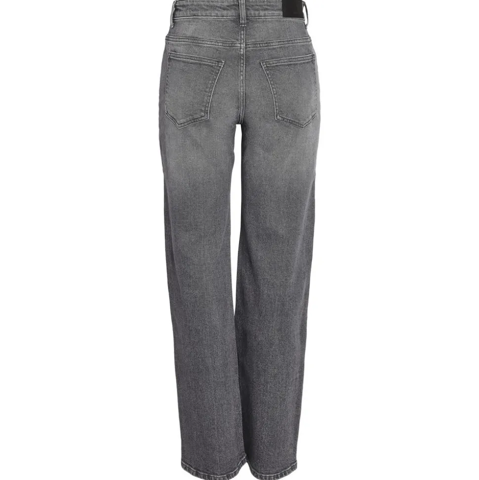 Noisy May NMYOLANDA Dame Jeans - Dark Grey Denim