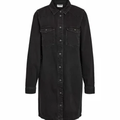 Noisy May Signe Dame Kjole - Black Denim
