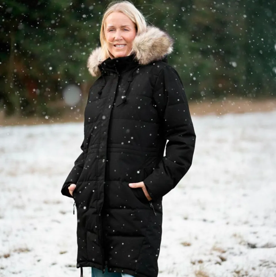 Nordic Project 18 Artemis Dame Vinterjakke m. BIONIC-FINISH® ECO coating - METEORITE