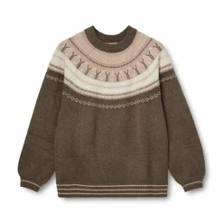 Nordic Project 18 Dame Striktrøje - CHOCOLATE BROWN