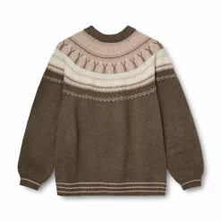 Nordic Project 18 Dame Striktrøje - CHOCOLATE BROWN