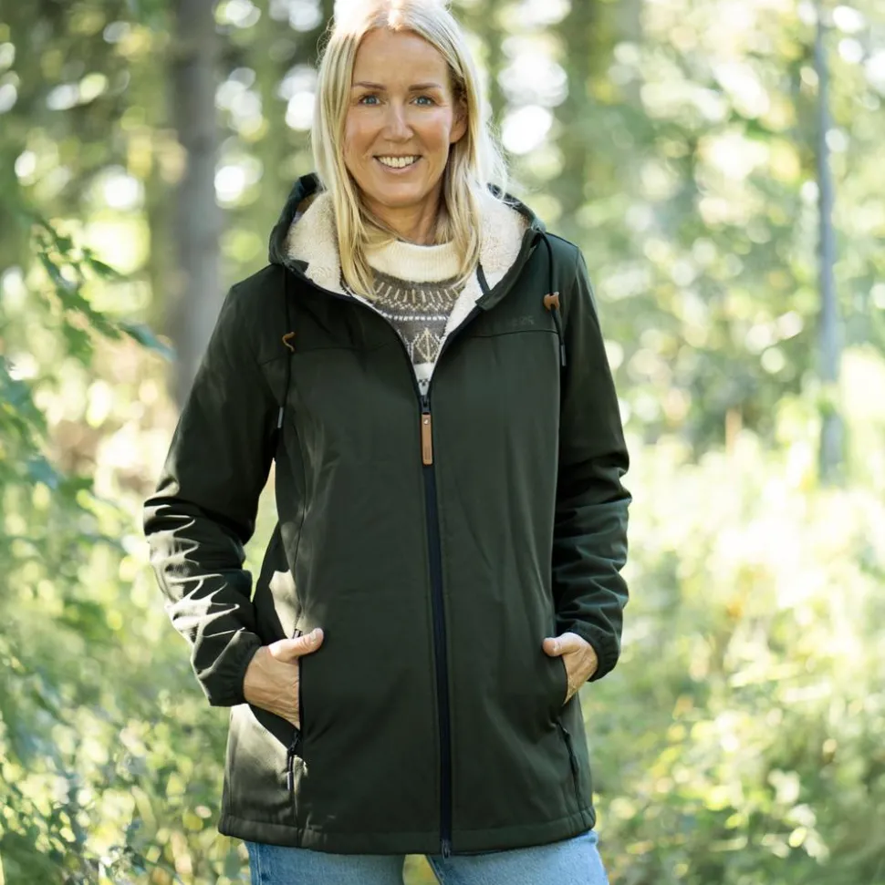 Nordic Project 18 Delta Dame Softshell m. fleece - Deep Depyhs