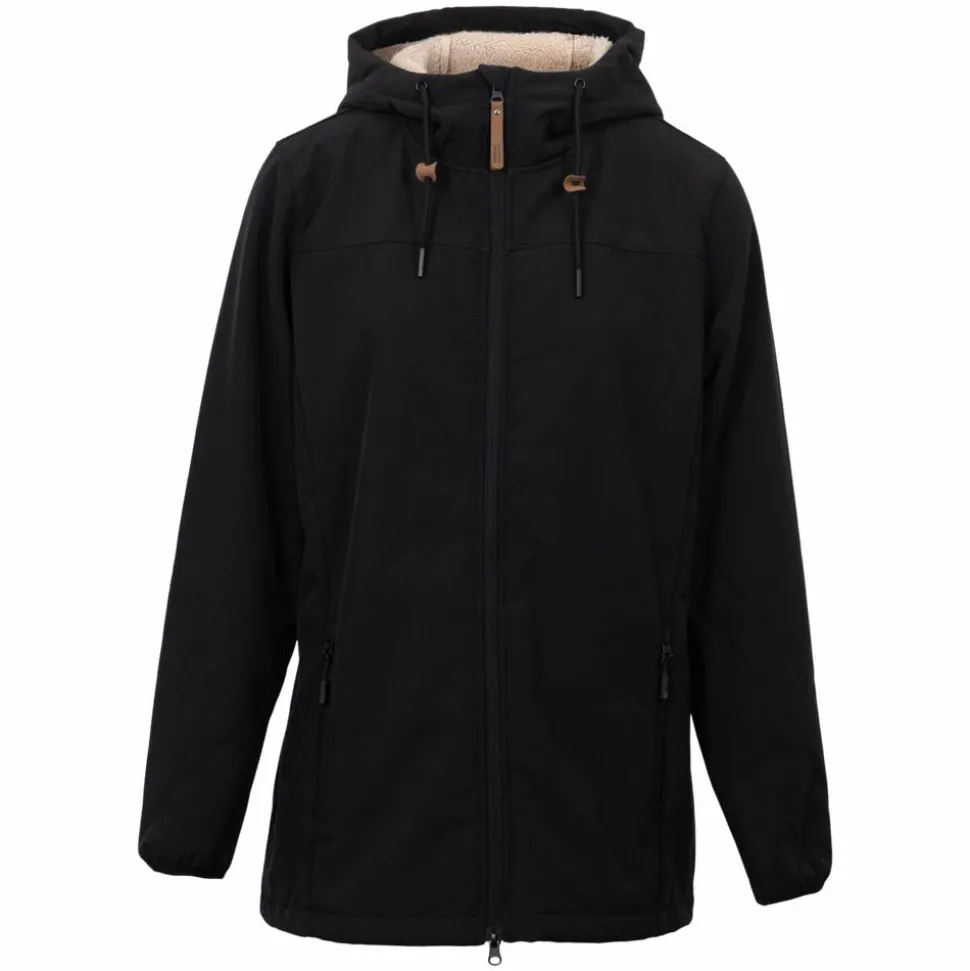 Nordic Project 18 Delta Dame Softshell m. fleece - Black
