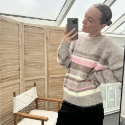 Nordic Project 18 Lilula Dame Striktrøje - SAVANNAH TAN