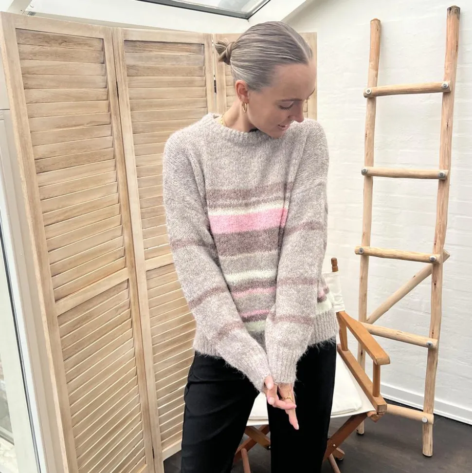 Nordic Project 18 Lilula Dame Striktrøje - SAVANNAH TAN