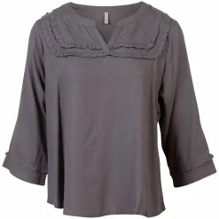 Ofelia Dame Bluse - Granit