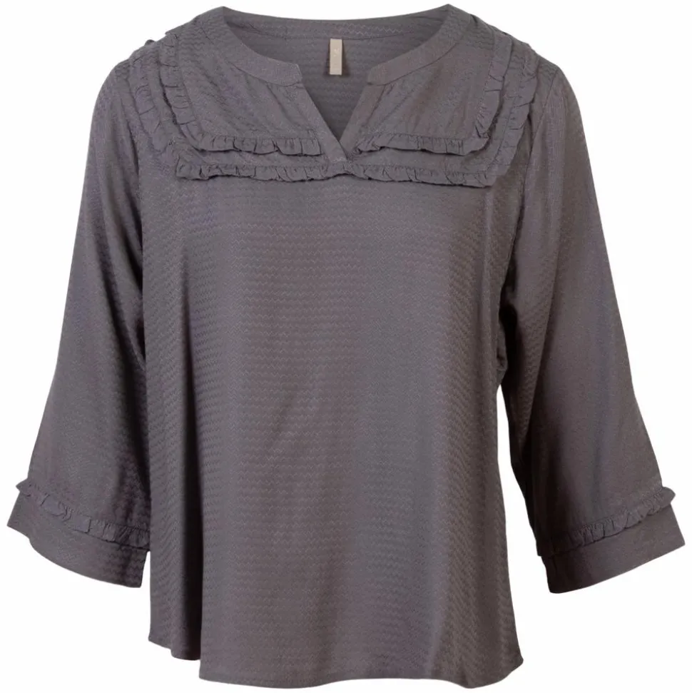 Ofelia Dame Bluse - Granit