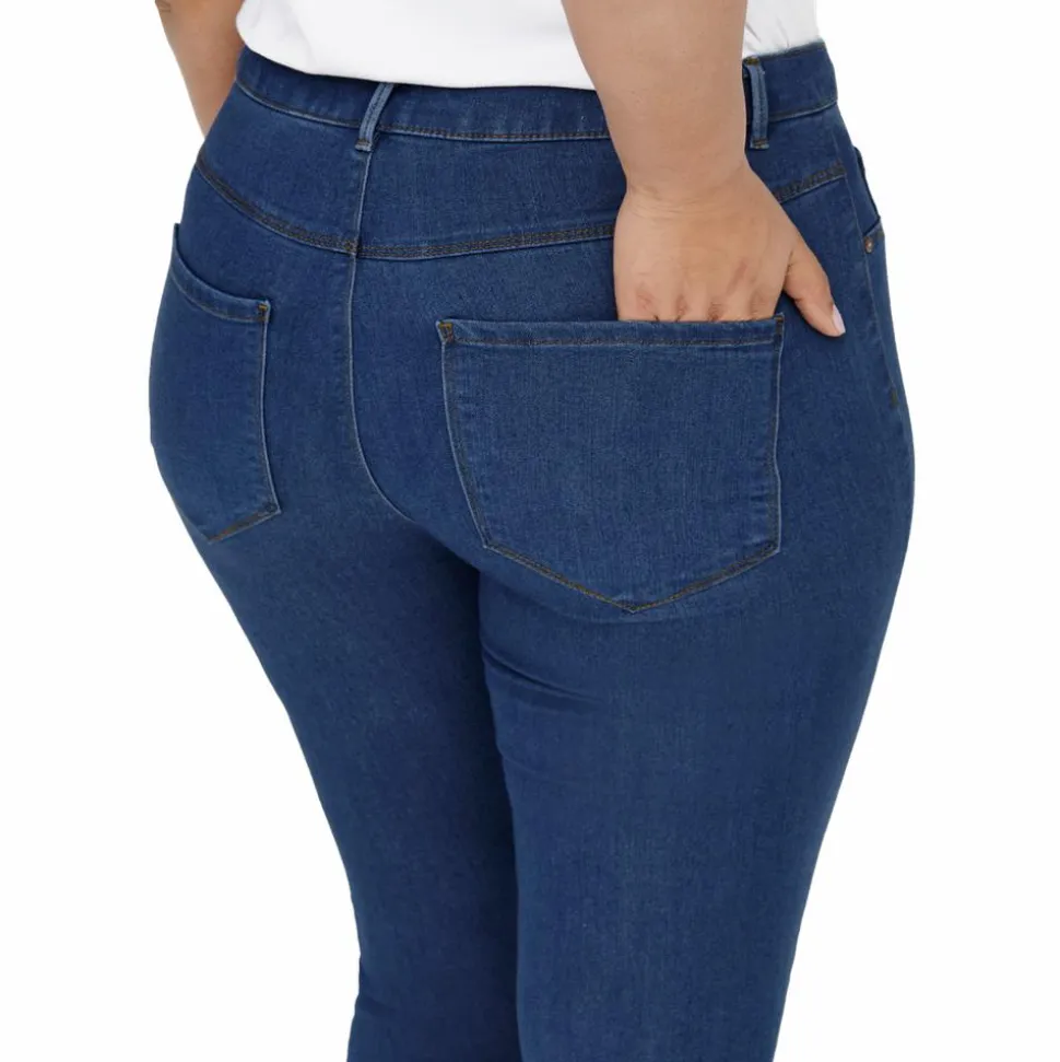 Only Carmakoma Dame Jeans Plus Size - Denim Blue