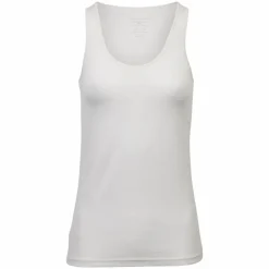 Panos Emporio Dame Tanktop i merinouldmix - OFFWHITE