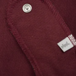 Pippi Baby Savlesmæk i økologisk bomuld - New Maroon
