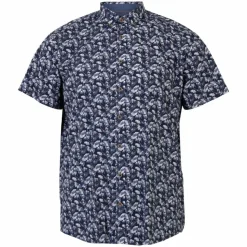 Pre End Sigfred Herre Kortærmet skjorte - Ultra Dark Navy