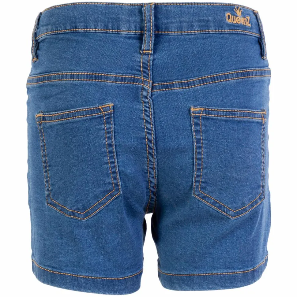 Queenz Grace Pige Shorts - M. Light Blue Denim