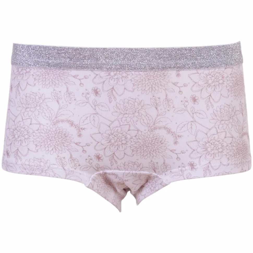 Queenz Uno Pige Trusser m. glimmer - Deauville Mauve AOP
