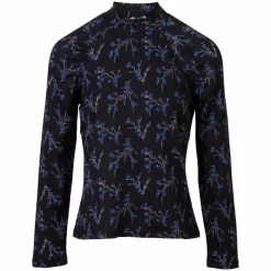 Sirup Dame Bluse - Dark Navy AOP