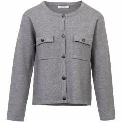 Sirup Dame Cardigan - Dark Grey Melange