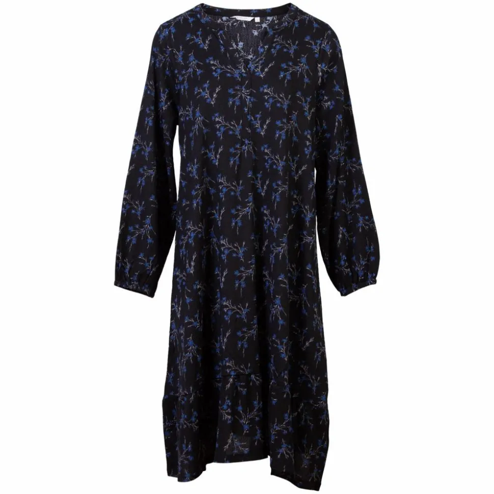 Sirup Dame Kjole - Dark Navy AOP