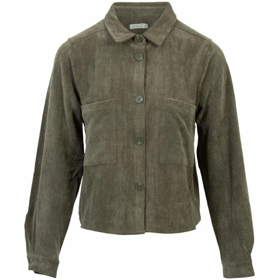 Sirup Dame Skjorte Jakke - Stone Gray