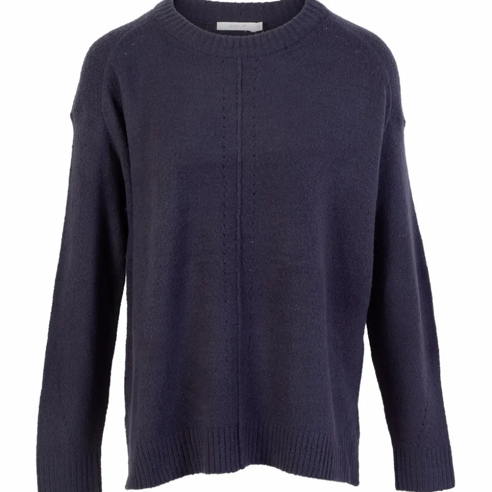 Sirup Dame Striktrøje - Dark Navy