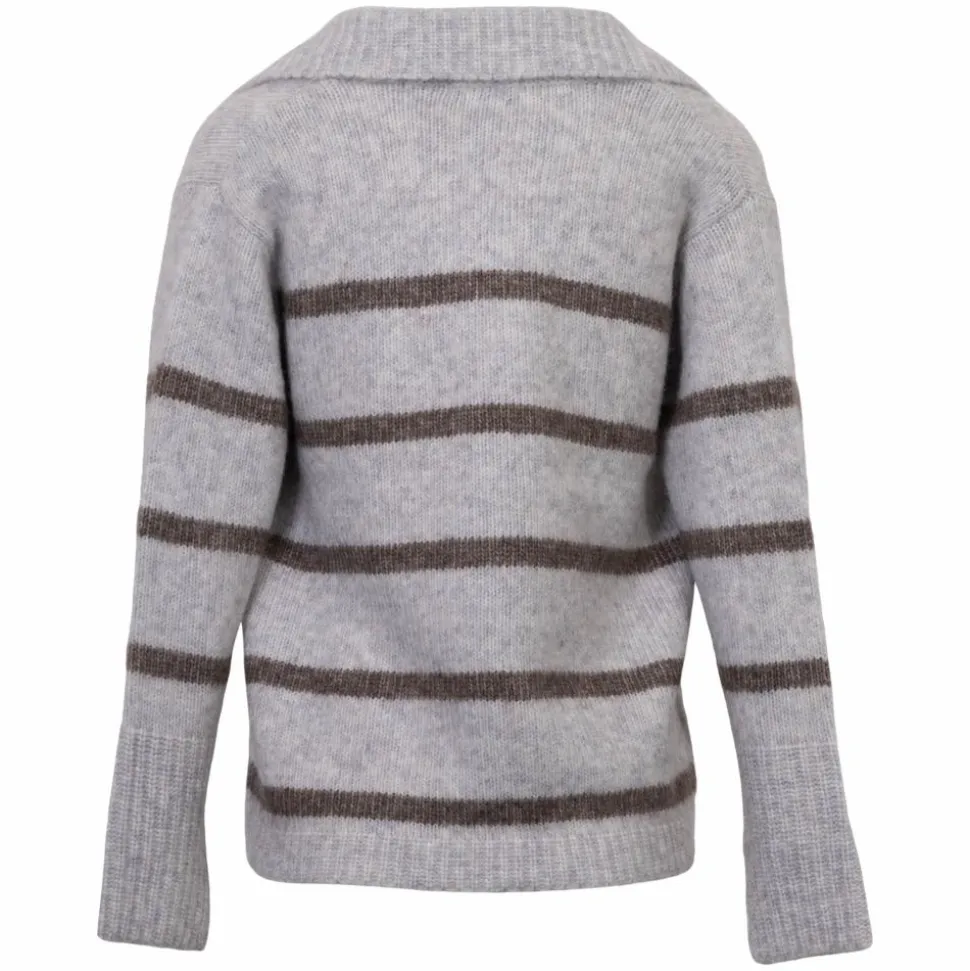 Sirup Dame Striktrøje - Light Grey