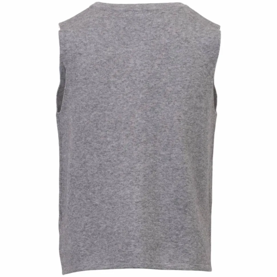 Sirup Dame Strikvest - Dark Grey Melange