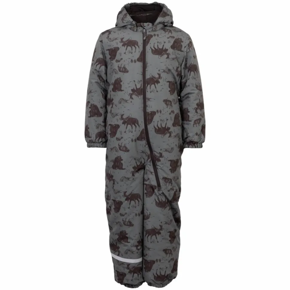 Soft Gallery Børne Flyverdragt m. fleece - Castor Gray Aop