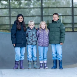 Soft Gallery Børne Vinterjakke m. BIONIC-FINISH® ECO coating - Castor Gray Aop