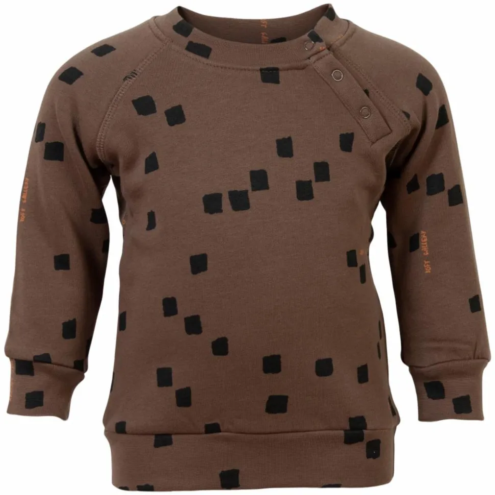 Soft Gallery Drenge Sweatshirt i økologisk bomuld - Cocoa Brown
