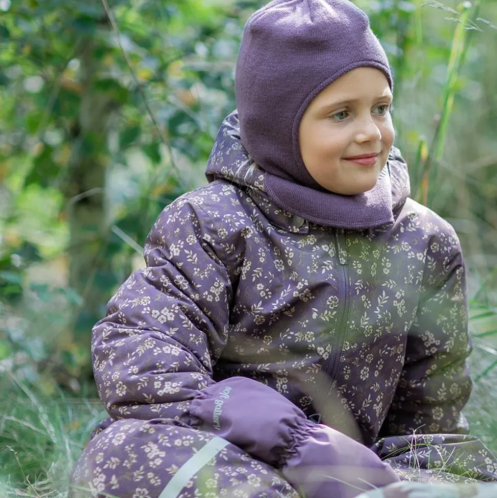Soft Gallery Pige Flyverdragt m. fleece - Vintage Violet Aop