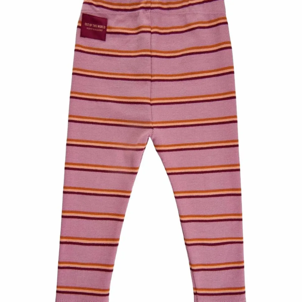 Soft Gallery Pige Leggings i økologisk bomuld - Lilas
