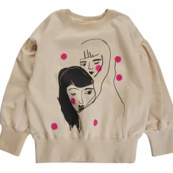 Soft Gallery Pige Sweatshirt i økologisk bomuld - Fog