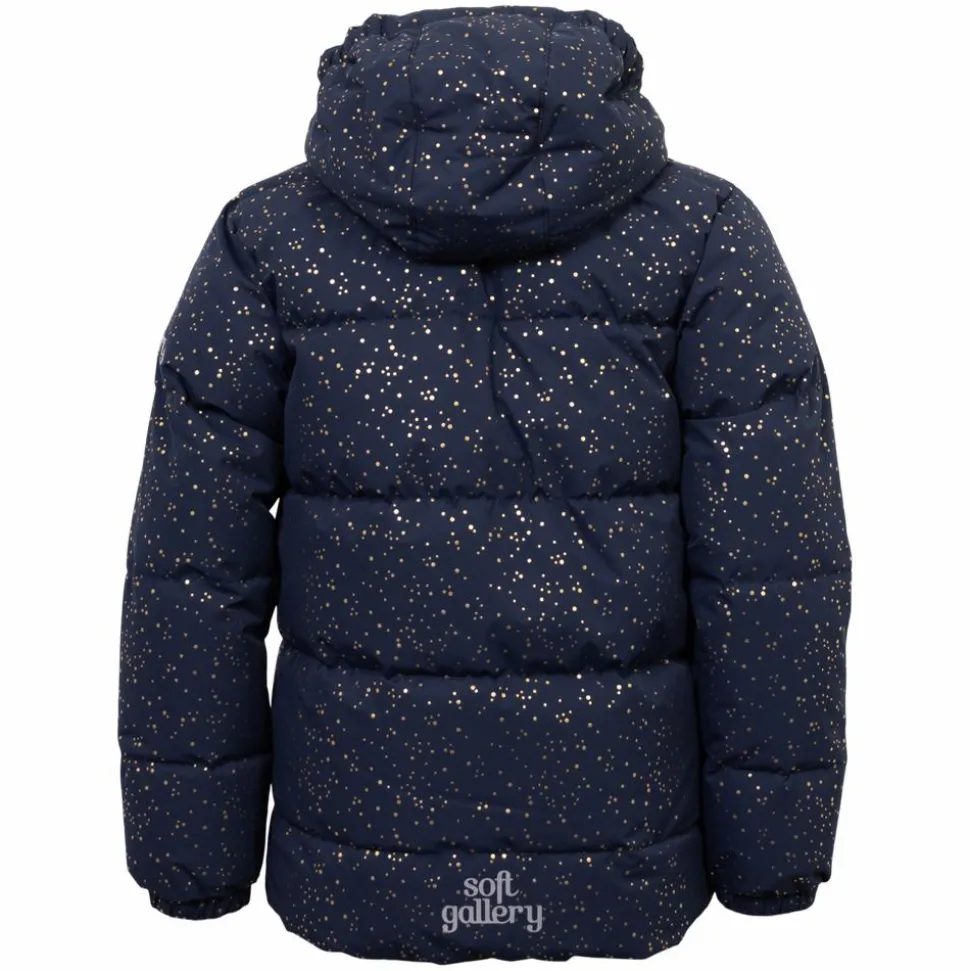 Soft Gallery Pige Vinterjakke m. BIONIC-FINISH® ECO coating - Dress Blues Glitter