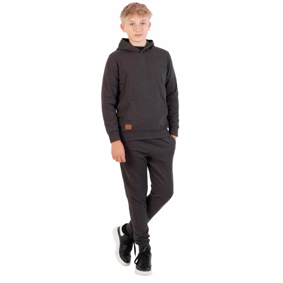 Steenholt Atlas Børne Hættetrøje - Dark Grey