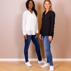 Steenholt Clara Dame Bluse - Jet Black