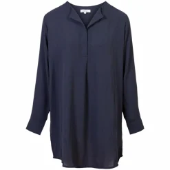 Steenholt Clara Dame Kjole Plus Size - Navy