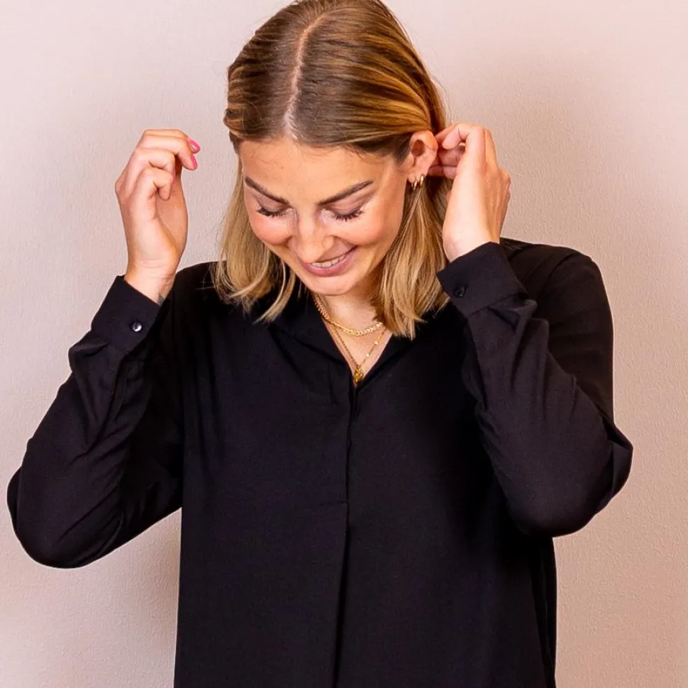 Steenholt Clara Dame Kjole - Jet Black