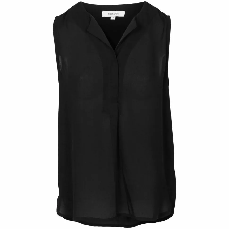 Steenholt Clara Dame Top - Jet Black