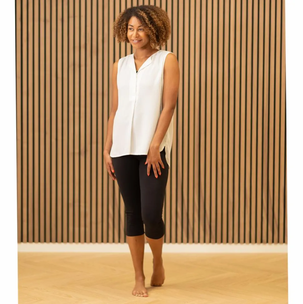 Steenholt Clara Dame Top - Bright White