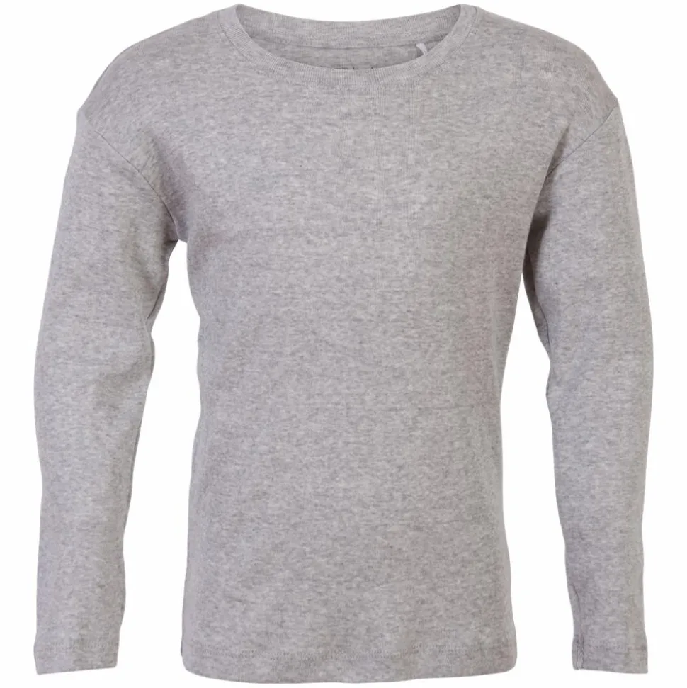 Steenholt Clark Børne Langærmet t-shirt - Light Grey