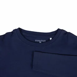 Steenholt Clark Børne Langærmet t-shirt - Navy