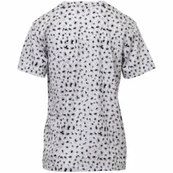 Steenholt Dame T-shirt m. glimmer - P2 AOP Leo Grey