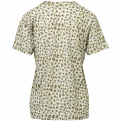 Steenholt Dame T-shirt m. glimmer - P2 AOP Leo Brown